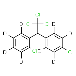 ChemSpider 2D Image | 1-Chloro-2-{2,2,2-trichloro-1-[4-chloro(~2~H_4_)phenyl]ethyl}(~2~H_4_)benzene | C14HD8Cl5