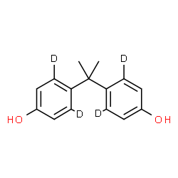 ChemSpider 2D Image | 4,4'-Propane-2,2-diyldi(3,5-~2~H_2_)phenol | C15H12D4O2