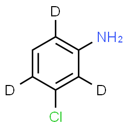 ChemSpider 2D Image | 3-Chloro(2,4,6-~2~H_3_)aniline | C6H3D3ClN