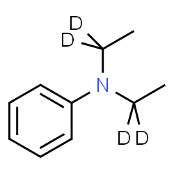 ChemSpider 2D Image | N,N-Bis[(1,1-~2~H_2_)ethyl]aniline | C10H11D4N