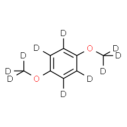 ChemSpider 2D Image | 1,4-Bis[(~2~H_3_)methyloxy](~2~H_4_)benzene | C8D10O2