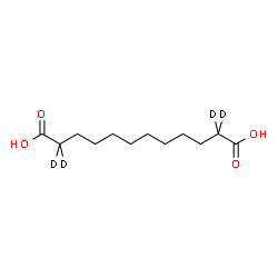 ChemSpider 2D Image | 1,12-Dodecanedioic-2,2,11,11-d4 Acid | C12H18D4O4