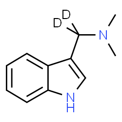 ChemSpider 2D Image | GRAMINE-α,α-D2 | C11H12D2N2