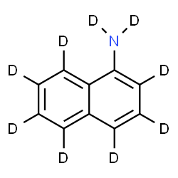 ChemSpider 2D Image | 1-(~2~H_7_)Naphthalen(~2~H_2_)amine | C10D9N