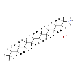 ChemSpider 2D Image | N,N,N-Trimethyl(~2~H_33_)hexadecan-1-aminium bromide | C19H9D33BrN