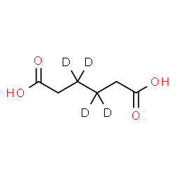 ChemSpider 2D Image | (3,3,4,4-~2~H_4_)Hexanedioic acid | C6H6D4O4