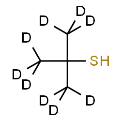 ChemSpider 2D Image | 2-Methyl-2-propane-d9-thiol | C4HD9S