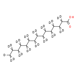 ChemSpider 2D Image | Pentadecanoic Acid-d29 | C15HD29O2