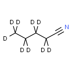 ChemSpider 2D Image | (~2~H_9_)Pentanenitrile | C5D9N