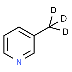 ChemSpider 2D Image | 3-Methyl-d3-pyridine | C6H4D3N