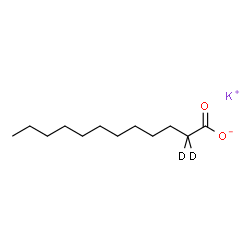 ChemSpider 2D Image | Potassium (2,2-~2~H_2_)dodecanoate | C12H21D2KO2