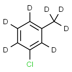 ChemSpider 2D Image | 1-Chloro-3-(~2~H_3_)methyl(~2~H_4_)benzene | C7D7Cl