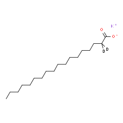 ChemSpider 2D Image | Potassium Octadecanoate-2,2-d2 | C18H33D2KO2