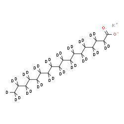 ChemSpider 2D Image | Potassium Octadecanoate-d35 | C18D35KO2