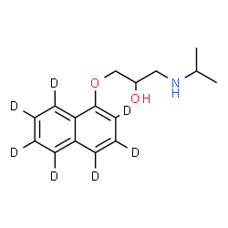 ChemSpider 2D Image | Propranolol-d7 (ring-d7) | C16H14D7NO2