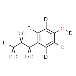 ChemSpider 2D Image | 4-n-Propylphenol-d12 | C9D12O
