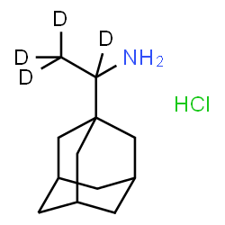 ChemSpider 2D Image | 1-(Adamantan-1-yl)(~2~H_4_)ethanamine hydrochloride (1:1) | C12H18D4ClN