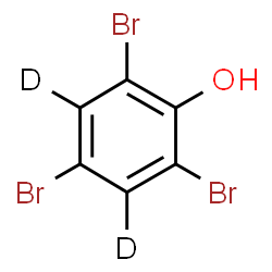 ChemSpider 2D Image | 2,4,6-Tribromo(~2~H_2_)phenol | C6HD2Br3O