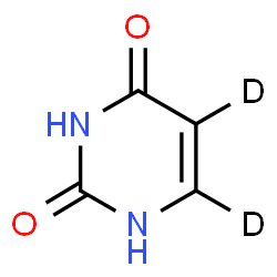 ChemSpider 2D Image | Uracil-5,6-d2 | C4H2D2N2O2