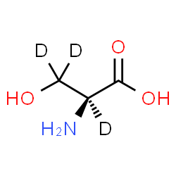 ChemSpider 2D Image | L-Serine-2,3,3-d3 | C3H4D3NO3