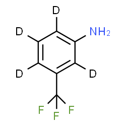 ChemSpider 2D Image | 3-(Trifluoromethyl)(~2~H_4_)aniline | C7H2D4F3N