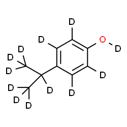 ChemSpider 2D Image | 4-[(~2~H_7_)-2-Propanyl](O-~2~H_5_)phenol | C9D12O