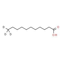 ChemSpider 2D Image | (11,11,11-~2~H_3_)Undecanoic acid | C11H19D3O2