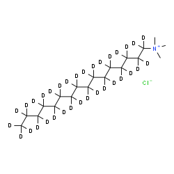 ChemSpider 2D Image | N,N,N-Trimethyl(~2~H_33_)hexadecan-1-aminium chloride | C19H9D33ClN