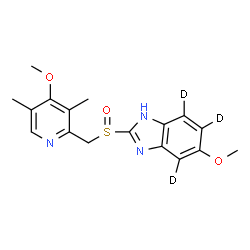 ChemSpider 2D Image | OMEPRAZOLE-D3 | C17H16D3N3O3S