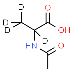 ChemSpider 2D Image | N-Acetyl(2,3,3,3-~2~H_4_)alanine | C5H5D4NO3
