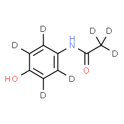 ChemSpider 2D Image | N-[4-Hydroxy(~2~H_4_)phenyl](~2~H_3_)acetamide | C8H2D7NO2
