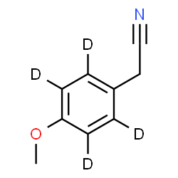 ChemSpider 2D Image | [4-Methoxy(~2~H_4_)phenyl]acetonitrile | C9H5D4NO