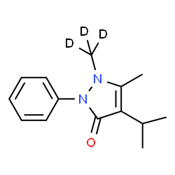 ChemSpider 2D Image | Propyphenazone-d3 (2-N-methyl-d3) | C14H15D3N2O