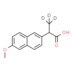 ChemSpider 2D Image | (Â±)-Naproxen-d3 | C14H11D3O3