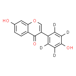 ChemSpider 2D Image | Daidzein-d4 | C15H6D4O4