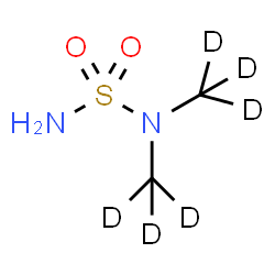 ChemSpider 2D Image | N,N-Bis[(~2~H_3_)methyl]sulfuric diamide | C2H2D6N2O2S