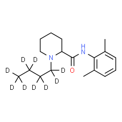 ChemSpider 2D Image | Bupivacaine-d9 | C18H19D9N2O