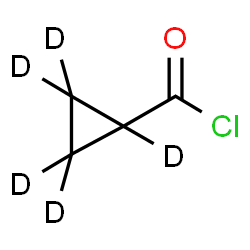 ChemSpider 2D Image | (~2~H_5_)Cyclopropanecarbonyl chloride | C4D5ClO