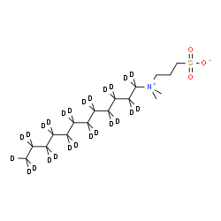 ChemSpider 2D Image | 3-[(~2~H_25_)Dodecyl(dimethyl)ammonio]-1-propanesulfonate | C17H12D25NO3S