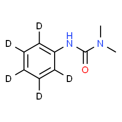 ChemSpider 2D Image | 1,1-Dimethyl-3-(~2~H_5_)phenylurea | C9H7D5N2O