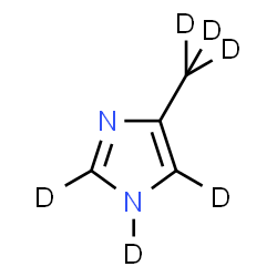ChemSpider 2D Image | 4-Methylimidazole-d6 | C4D6N2