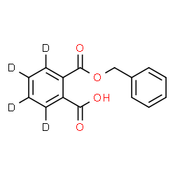 ChemSpider 2D Image | 2-[(Benzyloxy)carbonyl](~2~H_4_)benzoic acid | C15H8D4O4