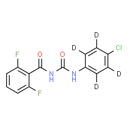 ChemSpider 2D Image | N-{[4-Chloro(~2~H_4_)phenyl]carbamoyl}-2,6-difluorobenzamide | C14H5D4ClF2N2O2