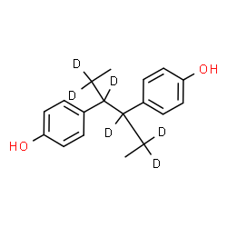 ChemSpider 2D Image | 4,4'-(2,2,3,4,5,5-~2~H_6_)-3,4-Hexanediyldiphenol | C18H16D6O2