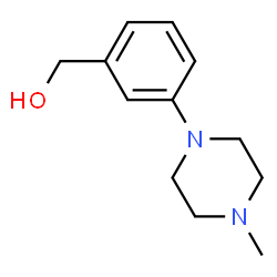 ChemSpider 2D Image | (3-(4-methylpiperazin-1-yl)phenyl)methanol | C12H18N2O