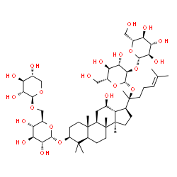 ChemSpider 2D Image | (20R)-ginsenoside Rg3 | C53H90O22