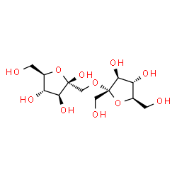 ChemSpider 2D Image | 1-O-alpha-D-Fructofuranosyl-beta-D-fructofuranose | C12H22O11