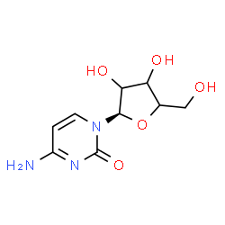 ChemSpider 2D Image | 4-Amino-1-[(1R)-pentofuranosyl]-2(1H)-pyrimidinone | C9H13N3O5