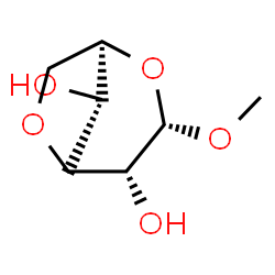 ChemSpider 2D Image | Methyl 3,6-anhydro-alpha-D-ribo-hexopyranoside | C7H12O5