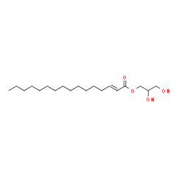 ChemSpider 2D Image | 2,3-Dihydroxypropyl (2E)-2-hexadecenoate | C19H36O4